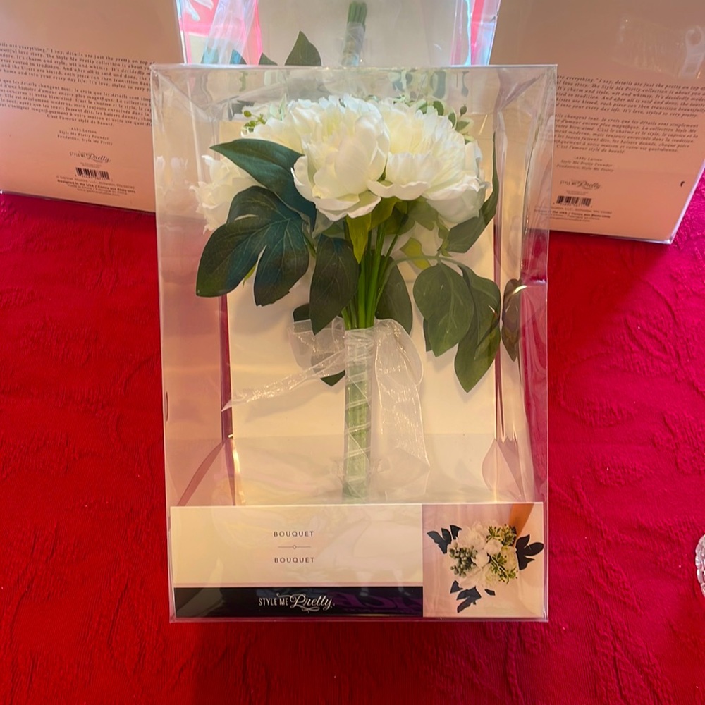 Faux flower bouquets